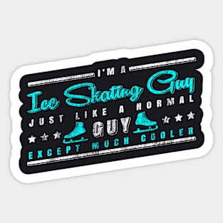 Ice skating guy Sticker